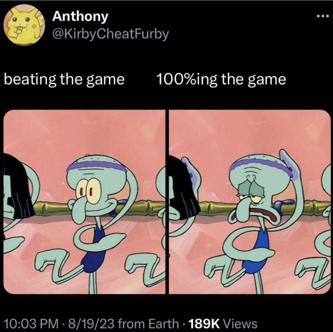 meme SpongeBob tentang dualitas