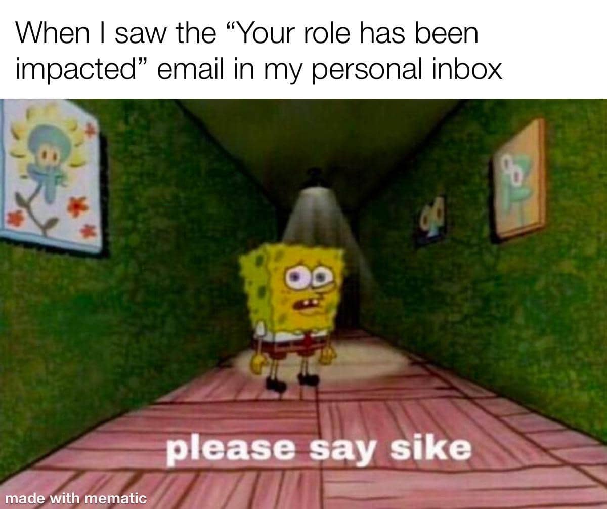 meme SpongeBob tentang surel
