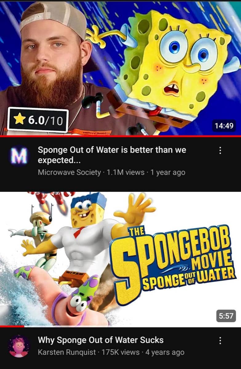meme SpongeBob tentang dualitas