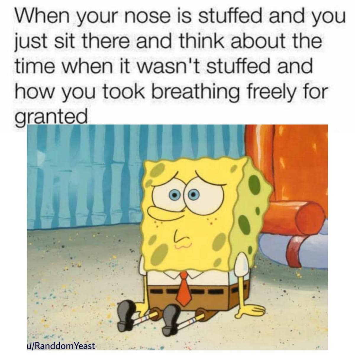meme SpongeBob tentang hadiah