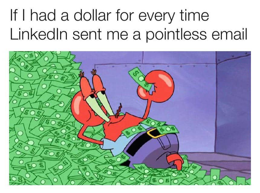 meme SpongeBob tentang surel