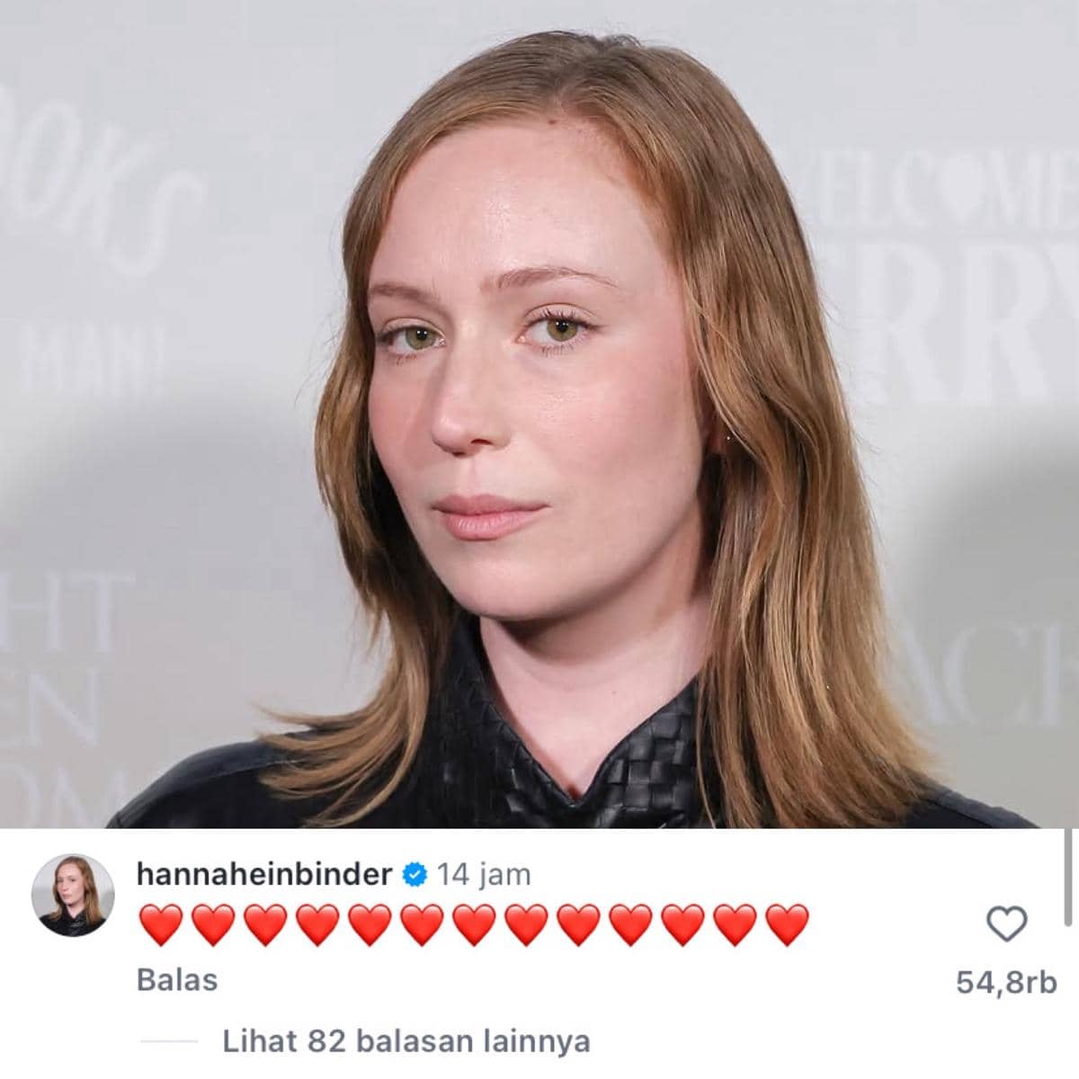 Potret Hannah Inbinder yang dibagikan melalui akun Instagram @hannahinbinder dalam sebuah unggahan media sosial.