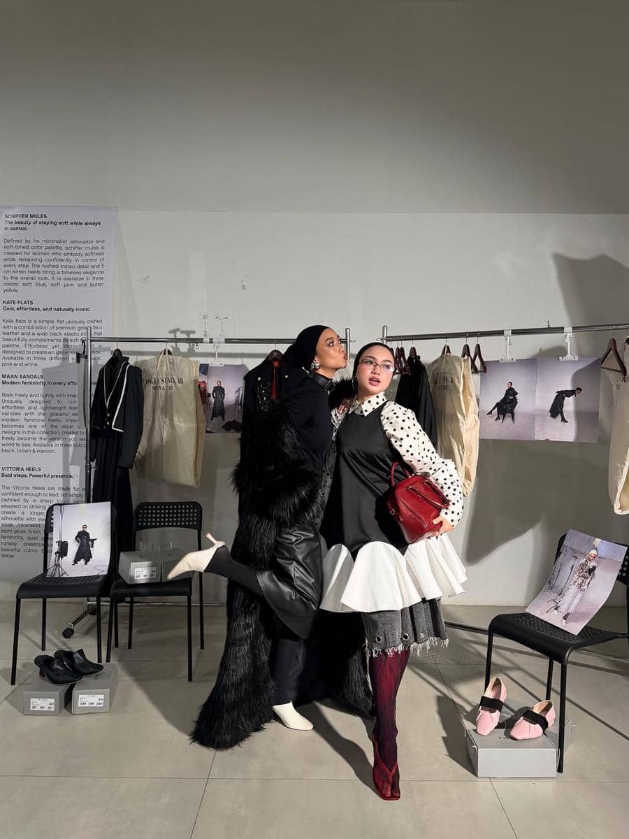 gaya outfit polkadot Nadya Aisha