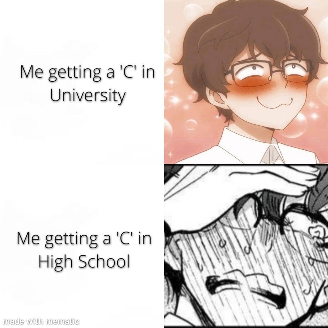 meme anime tentang gelar akademik dan jurusan kuliah