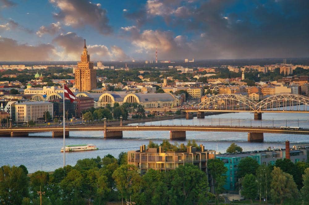 ilustrasi Kota Riga di Latvia