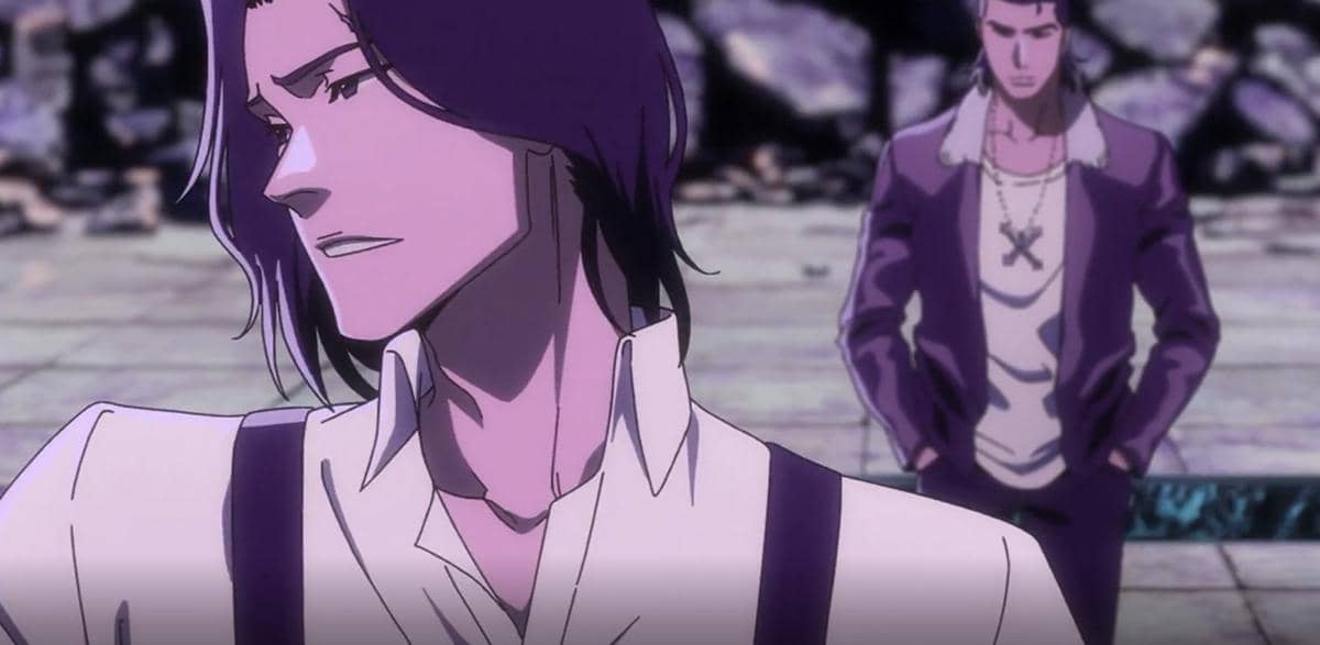Tsukishima dan Ginjo tampil bersama dalam cuplikan anime Bleach TYBW Part 4 yang diproduksi Studio Pierrot.