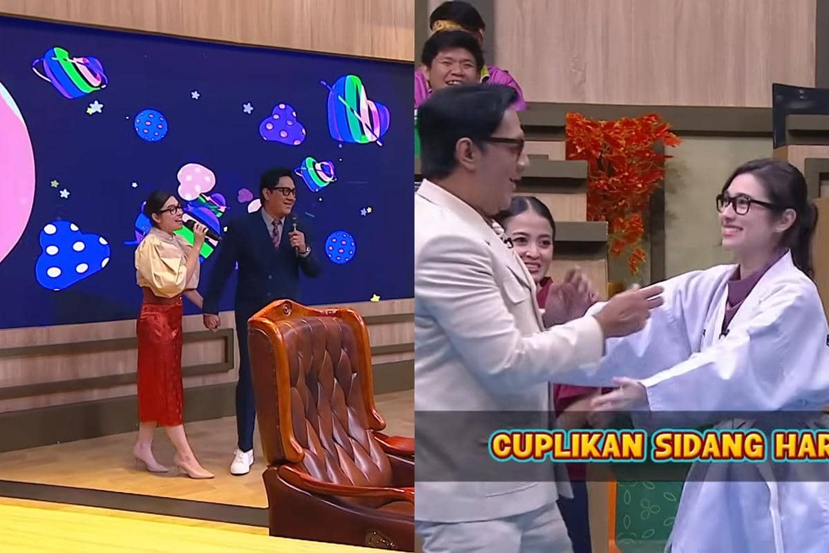 Potret Kebersamaan Andre Taulany dan Amanda Rigby di Program TV