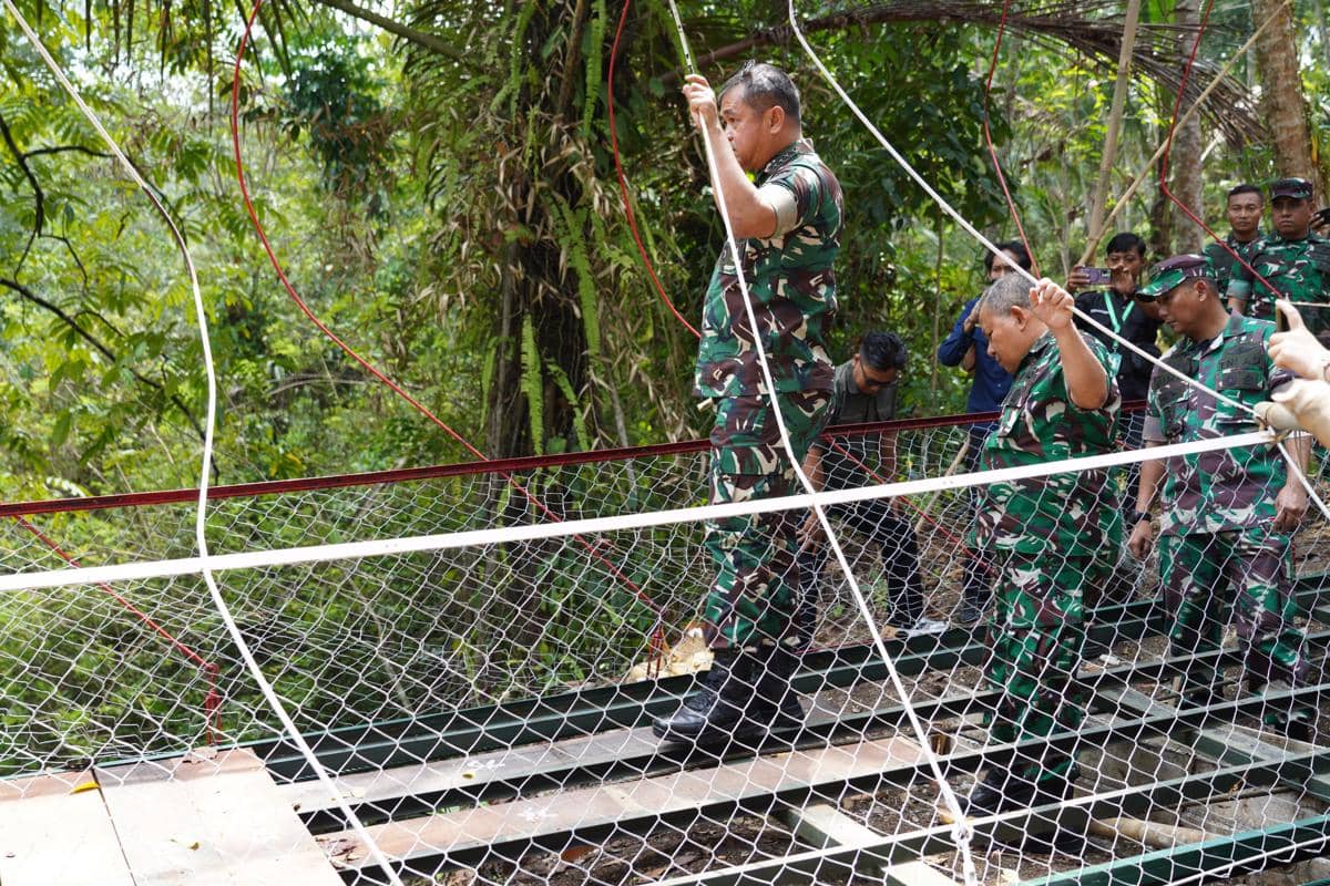 Jembatan Gantung Pangandaran Segera Diperbaiki, KSAD: Butuh Dua Bulan