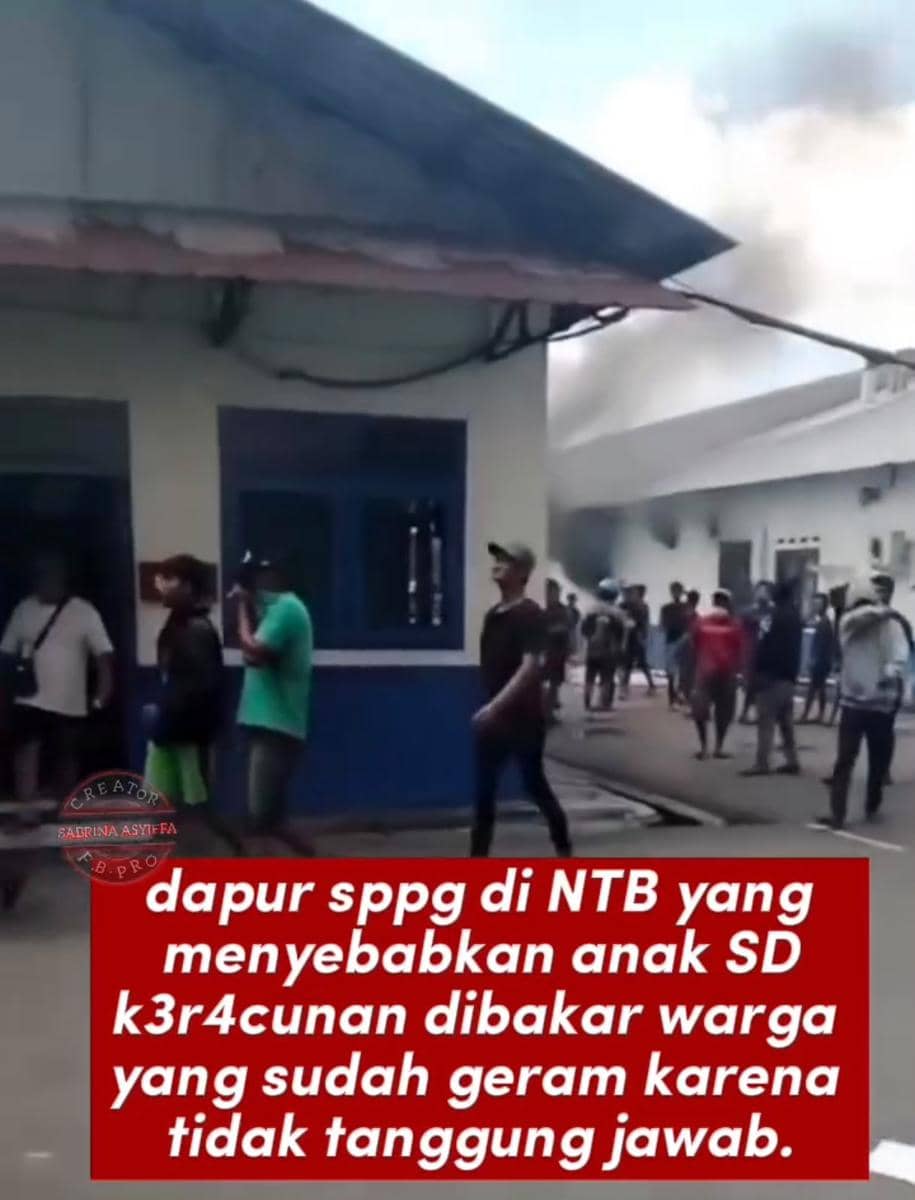 [CEK FAKTA] Benarkah Dapur MBG di Lombok Dibakar Massa?