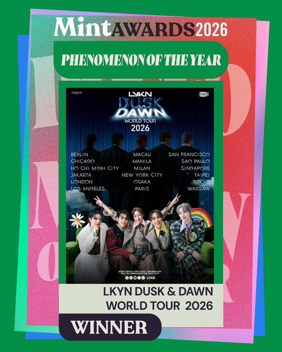 LYKN menang Phenomenon of The Year di Mint Awards 2026.