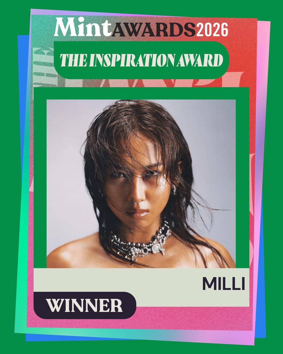 MILLI menang The Inspiration Award di Mint Awards 2026.