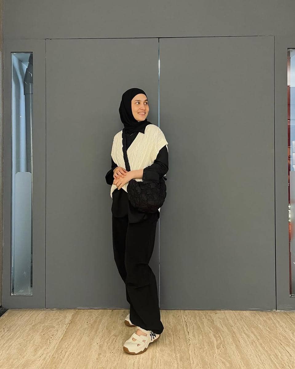 mix and match vest ala selebgram Dwi Handa