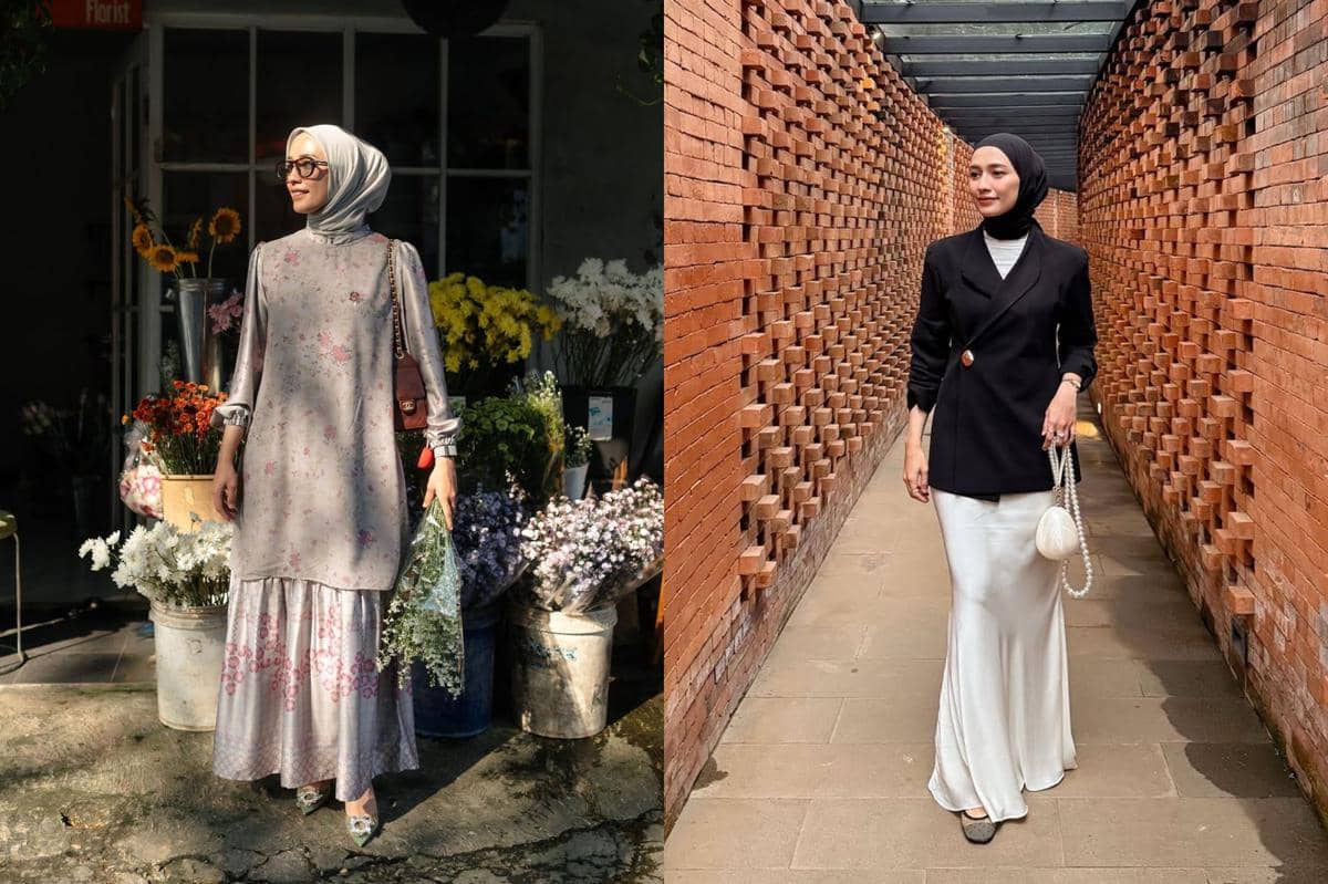 7 Outfit Material Silk ala Mega Iskanti, Elegan di Berbagai Momen