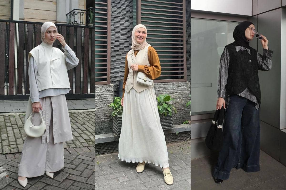 7 Mix and Match Vest ala Selebgram Dwi Handa yang Simpel dan Trendy