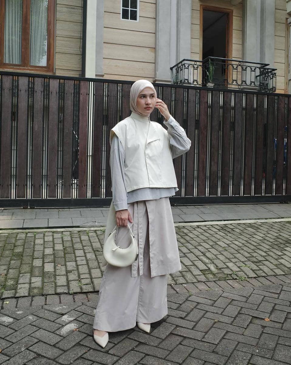 mix and match vest ala selebgram Dwi Handa