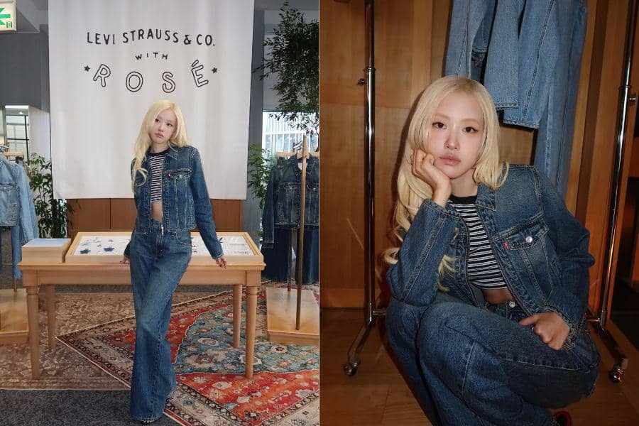 Gaya Rose BLACKPINK Pakai Koleksi Baru Levi's The Original Girl