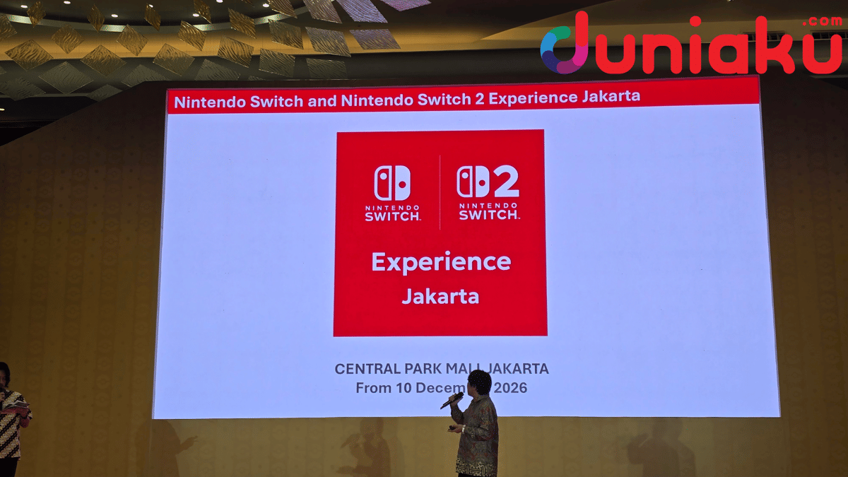 Juro Takeuchi, Executive Officer Nintendo, mengumumkan Nintendo Switch dan Nintendo Switch 2 Experience di Jakarta.