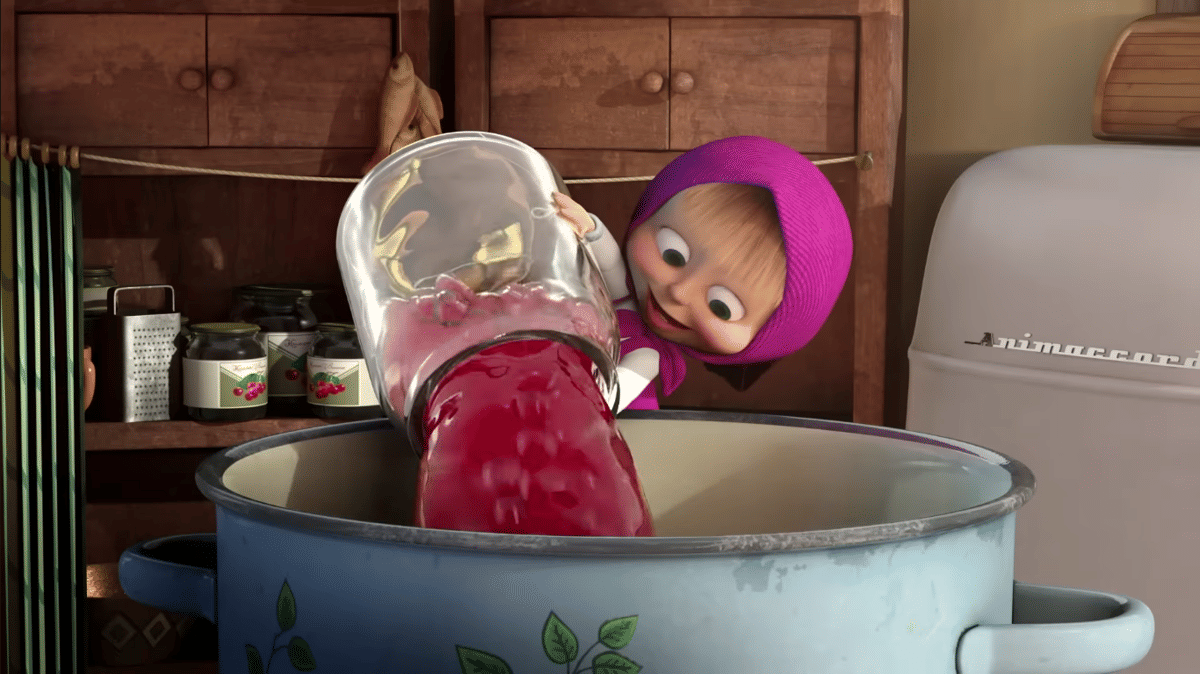 Cuplikan episode Masha and The Bear