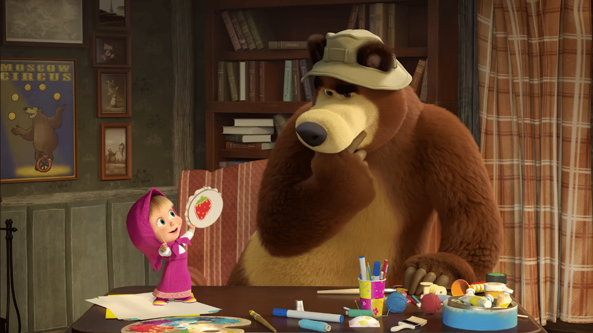 Cuplikan episode Masha and The Bear