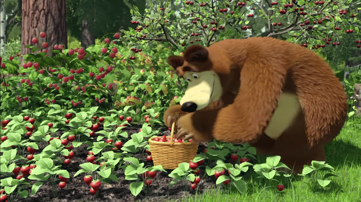 Cuplikan episode Masha and The Bear