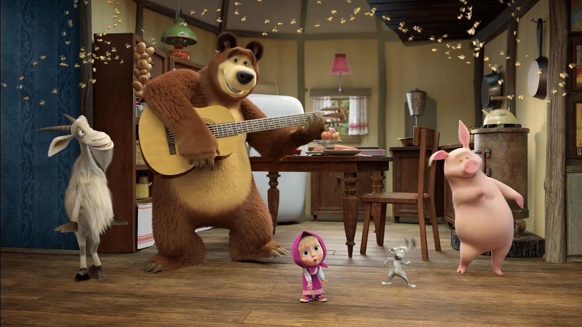 Cuplikan episode Masha and The Bear