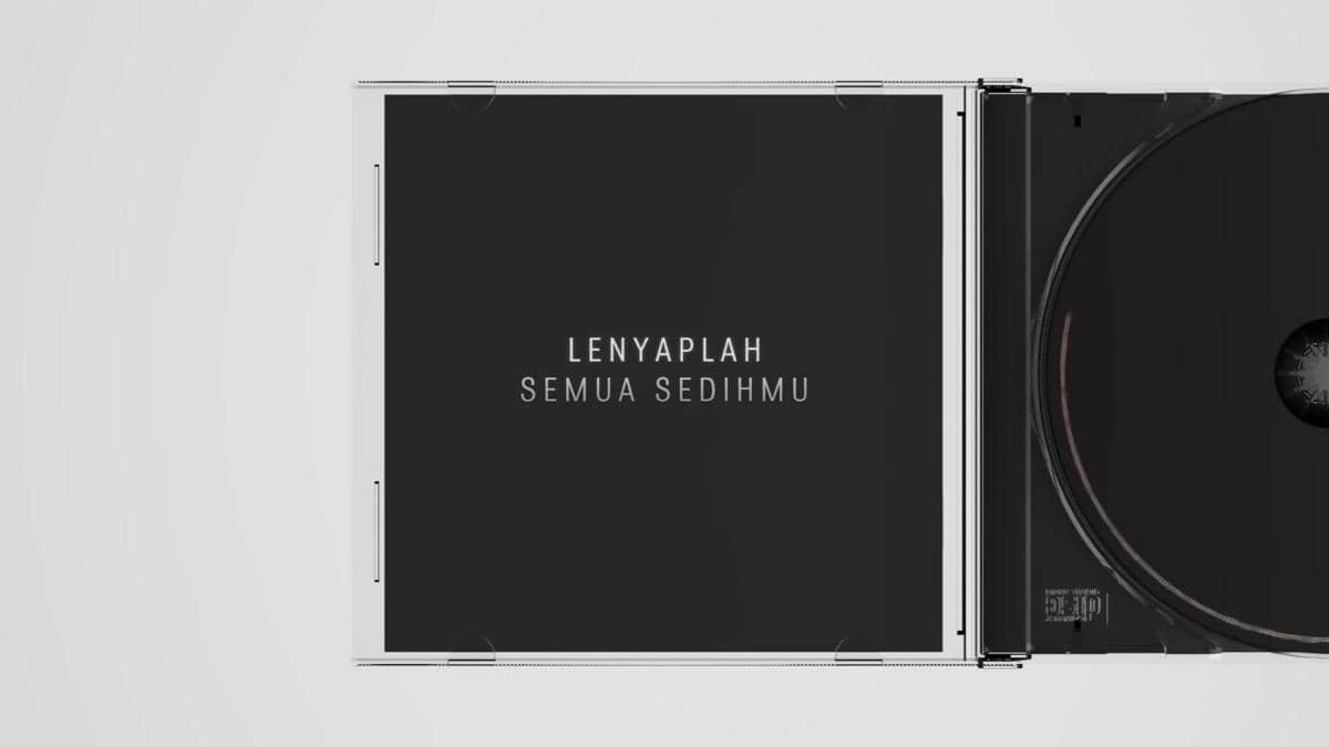 Tangkapan layar video lirik lagu “Lekas” oleh Tulus dari kanal YouTube, menampilkan visual lirik lagu.