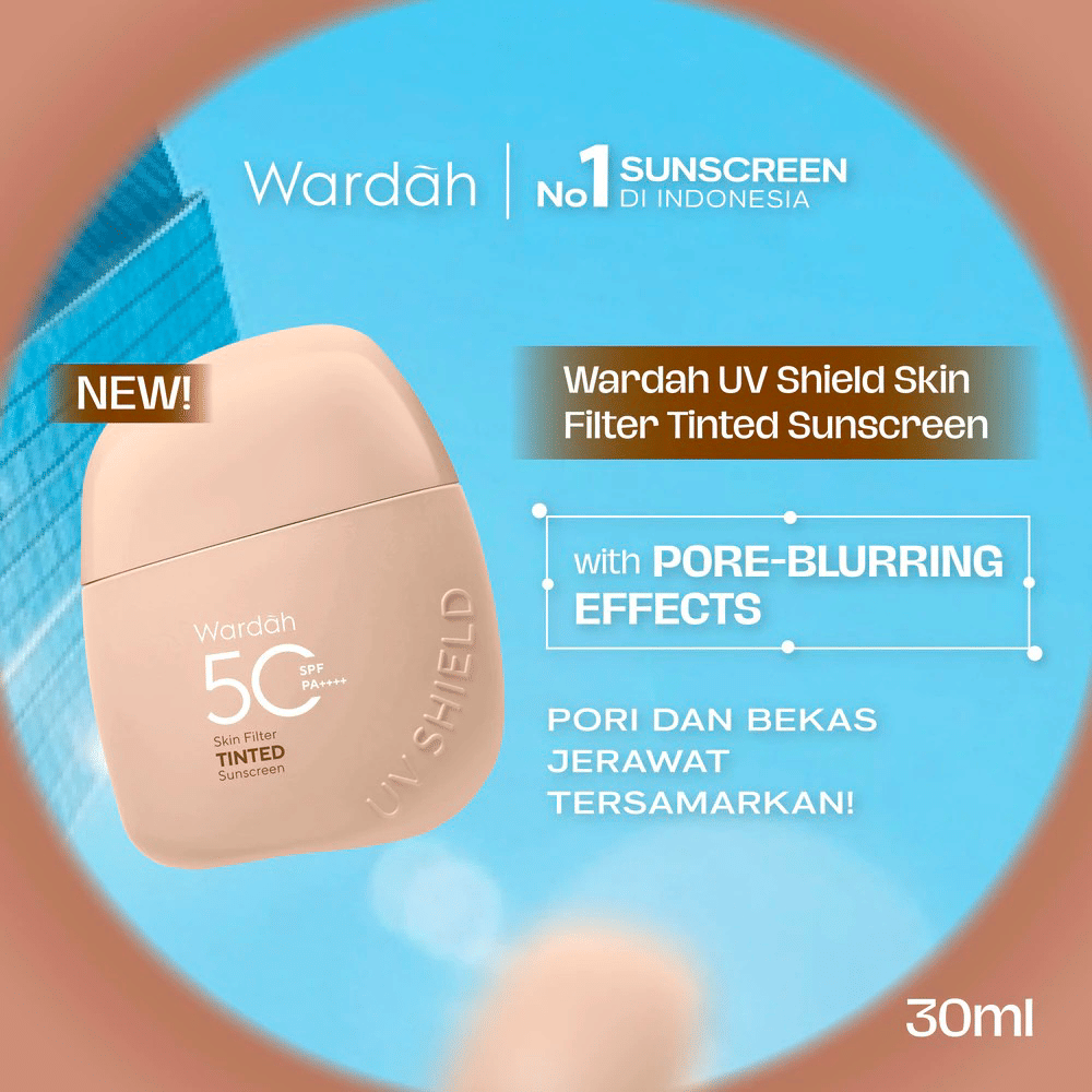 Wardah UV Shield Skin Filter Tinted Sunscreen SPF 50 PA++++