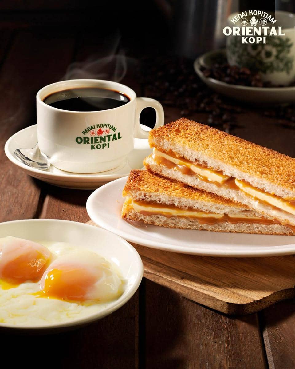sajian Butter Kaya Toast Oriental Kopi 