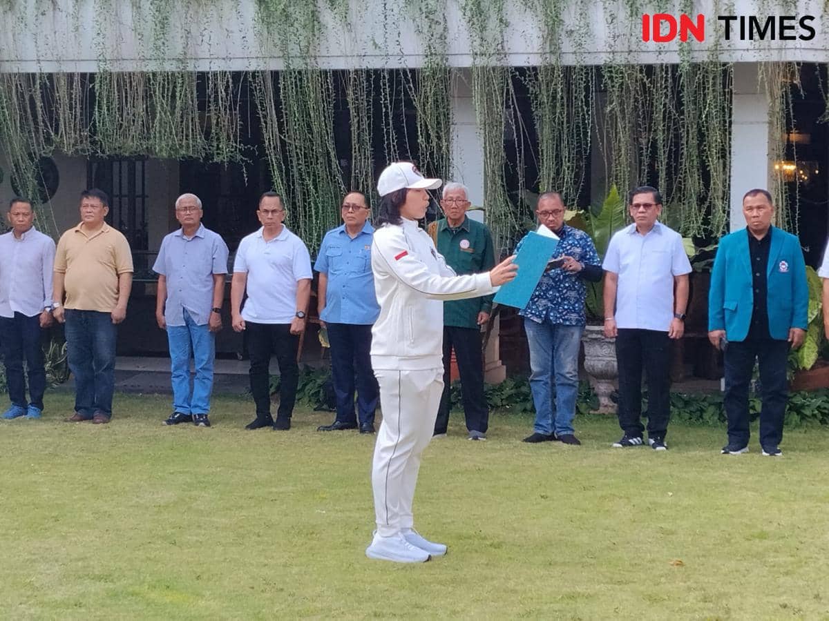 Enam atlet karate Indonesia dalam pelepasan oleh FORKI untuk persiapan menghadapi Asian Games 2026.