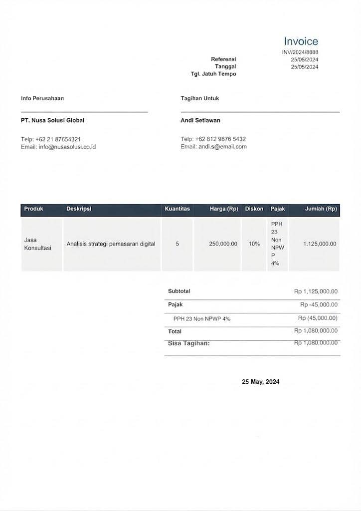 apa itu invoice online