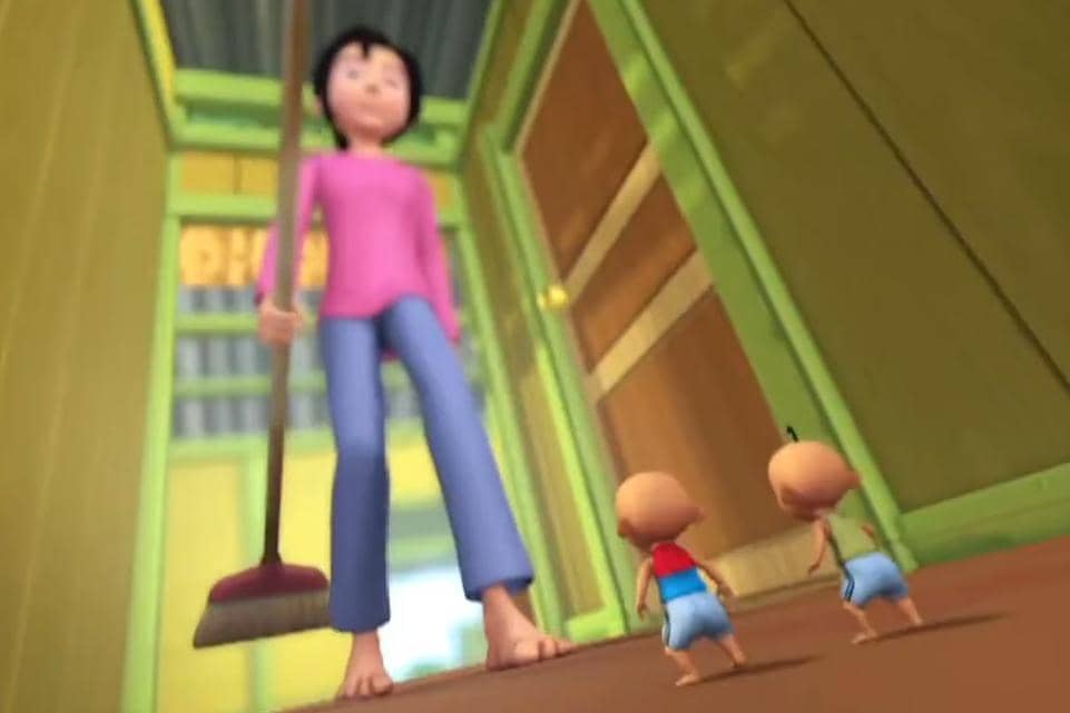 dimensi di mana Upin dan Ipin berubah jadi super kecil