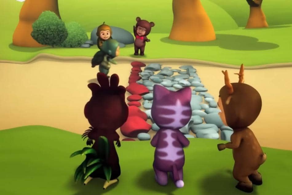 dimensi di mana karakter Upin & Ipin tampak berada di dunia para hewan