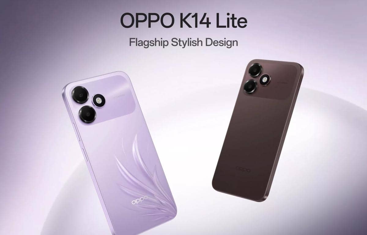 OPPO K14 Lite Resmi Rilis dengan Baterai Badak dan Bodi Tahan Air
