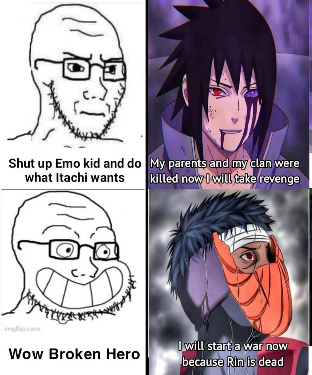 meme Naruto tentang standar ganda