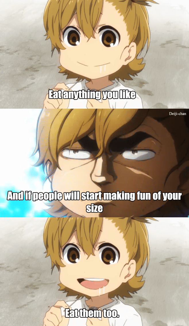 Meme anime bertema saran dengan karakter bergaya animasi Jepang dalam unggahan lucu dari pengguna Reddit.