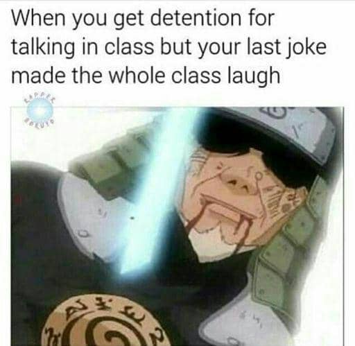 meme Naruto tentang kelas