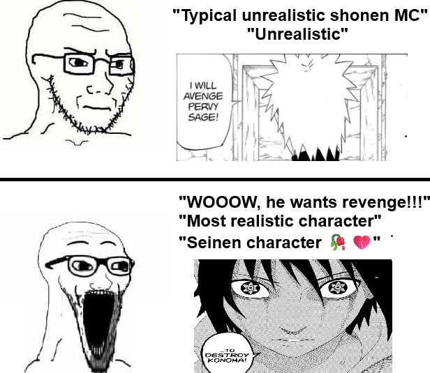 meme Naruto tentang standar ganda
