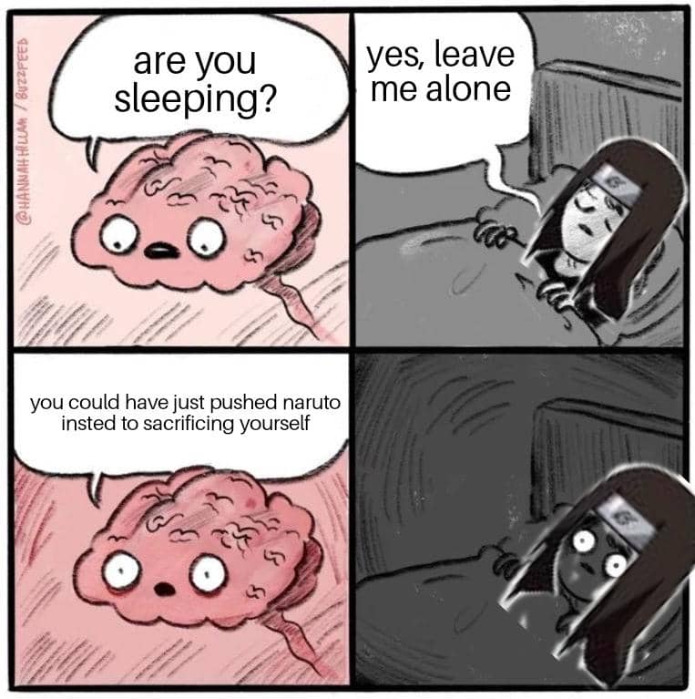 meme Naruto tentang tidur