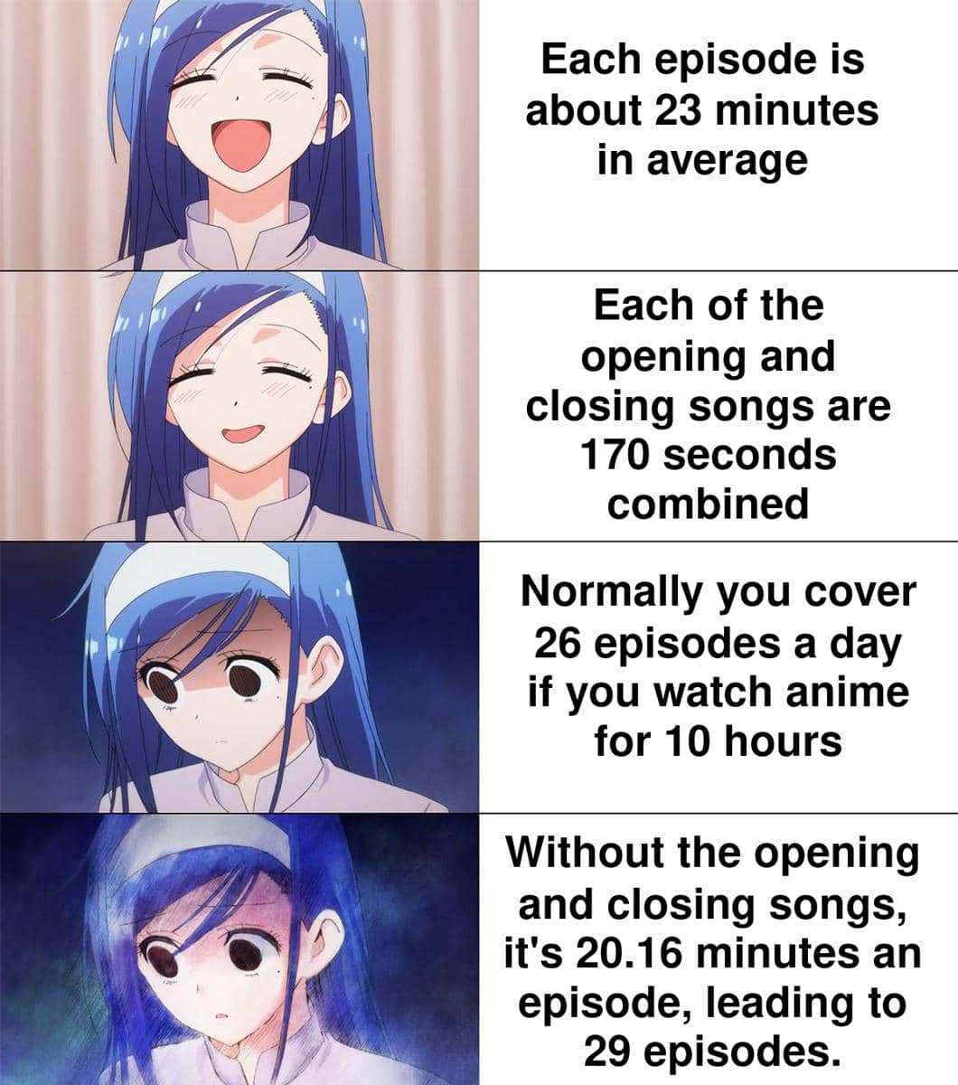 Kolase meme anime dengan ekspresi karakter yang menggambarkan momen pemicu emosi atau rasa teringat akan sesuatu.