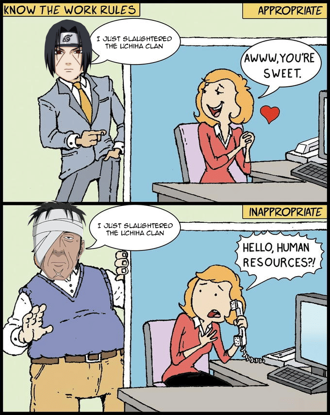 meme Naruto tentang standar ganda