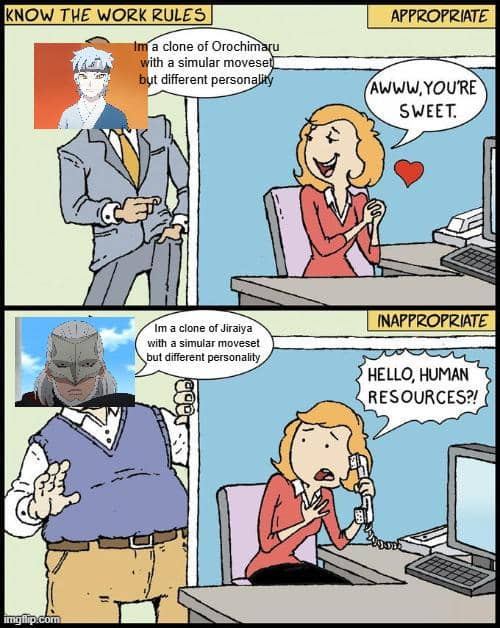 meme Naruto tentang standar ganda