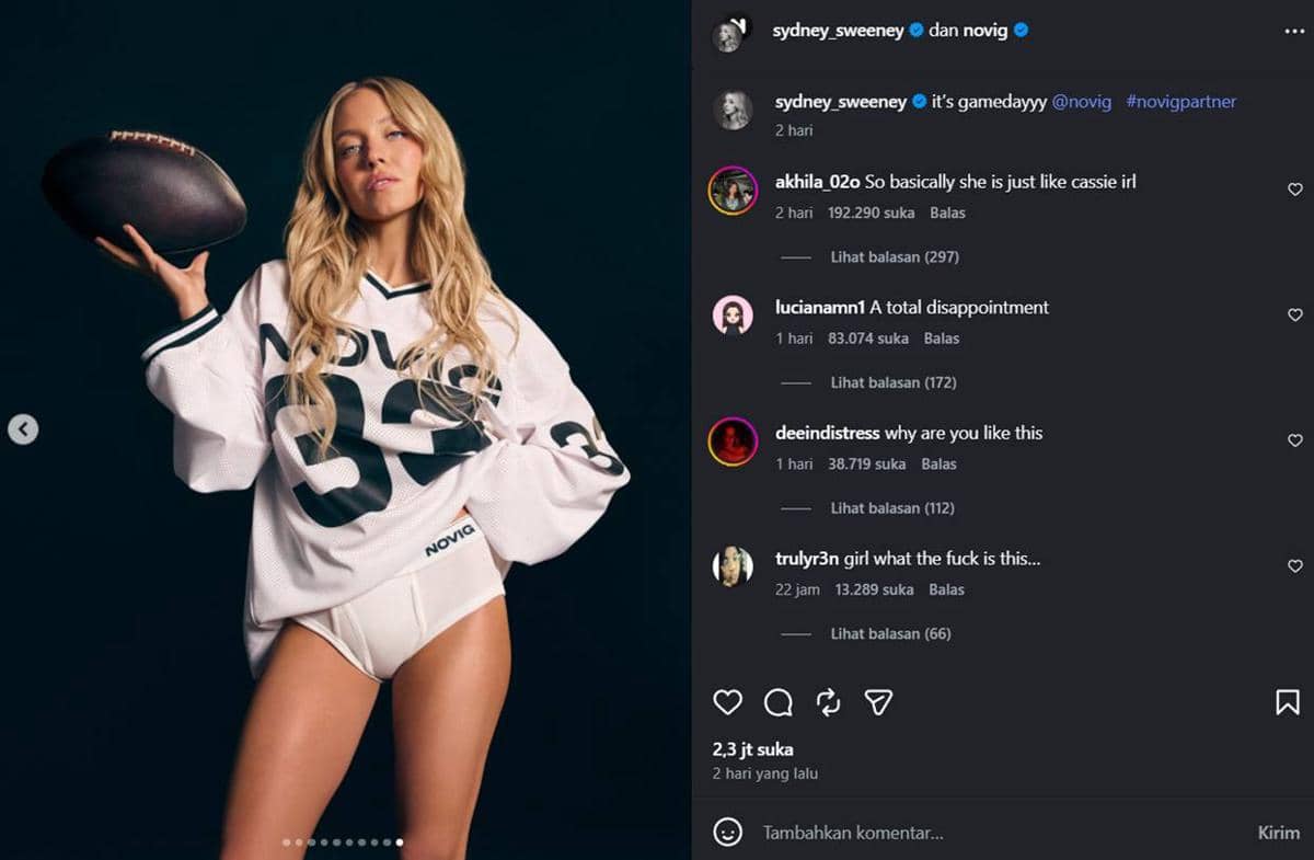 Awal mula kontroversi iklan Novig yang dibintangi Sydney Sweeney.jpg