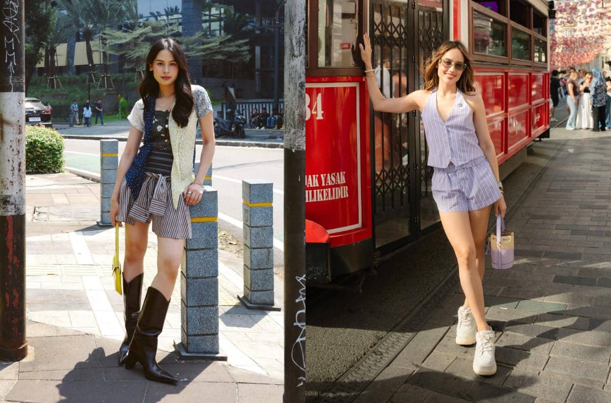 Adu gaya Maudy Ayunda Vs. Cinta Laura