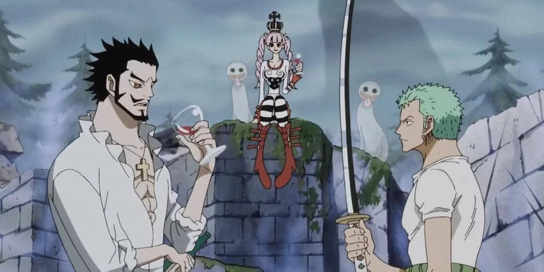 Zoro dilatih Mihawk