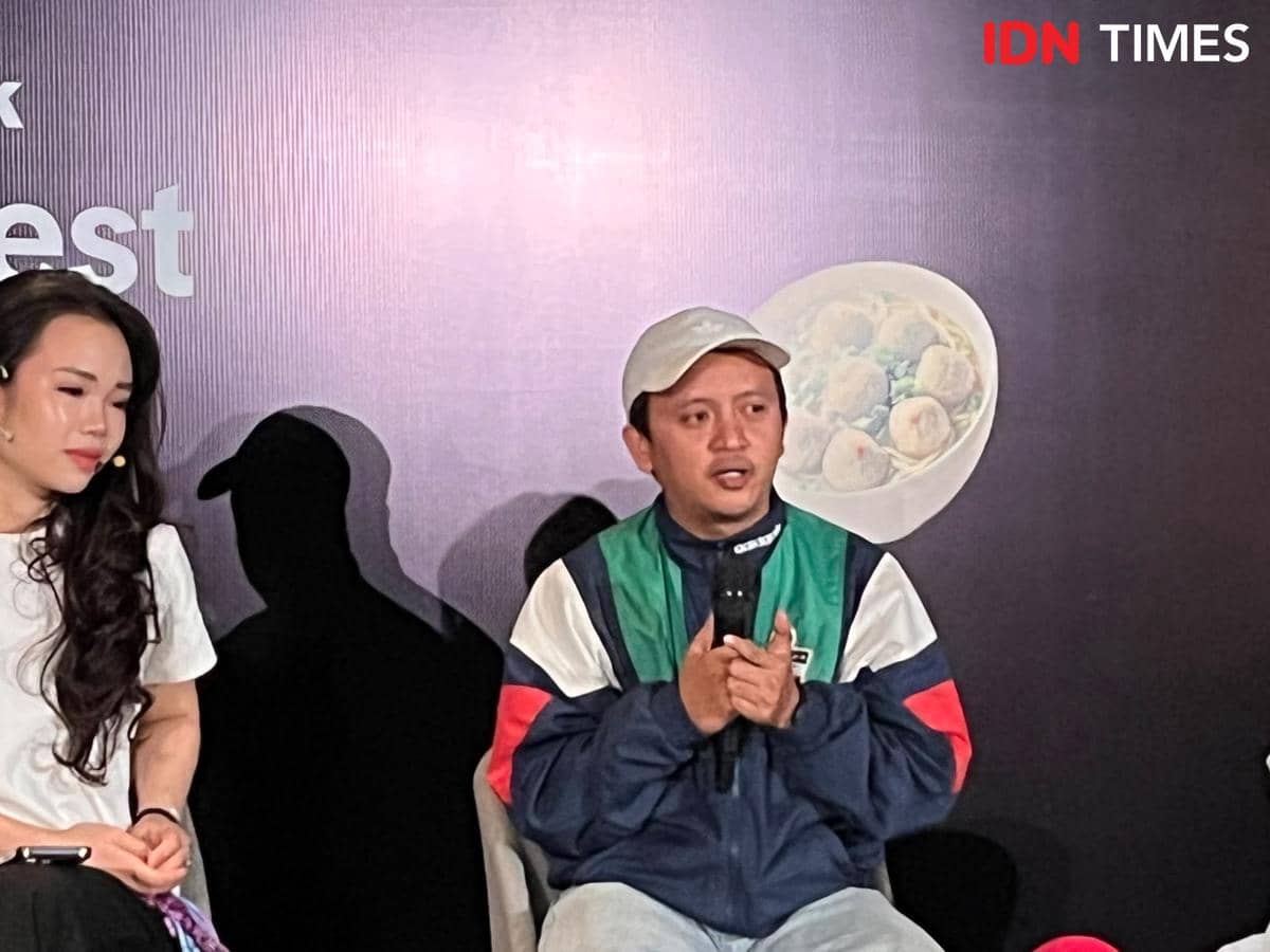Potret owner Cimol Bojot AA, Konferensi Pers TikTok Food Fest 2026, KAUM, Jakarta Pusat