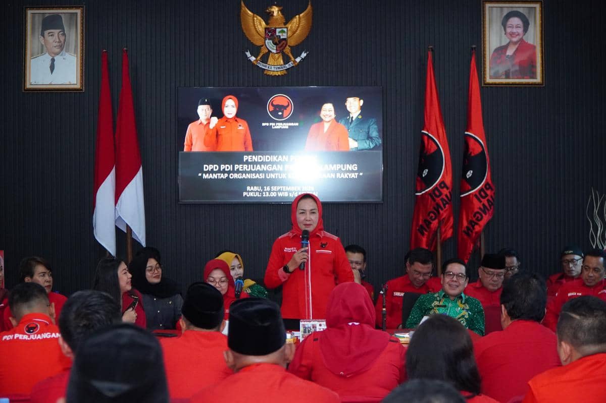 Perkuat Mesin Partai, PDIP Lampung Bekali Kader Kawal Isu Kerakyatan