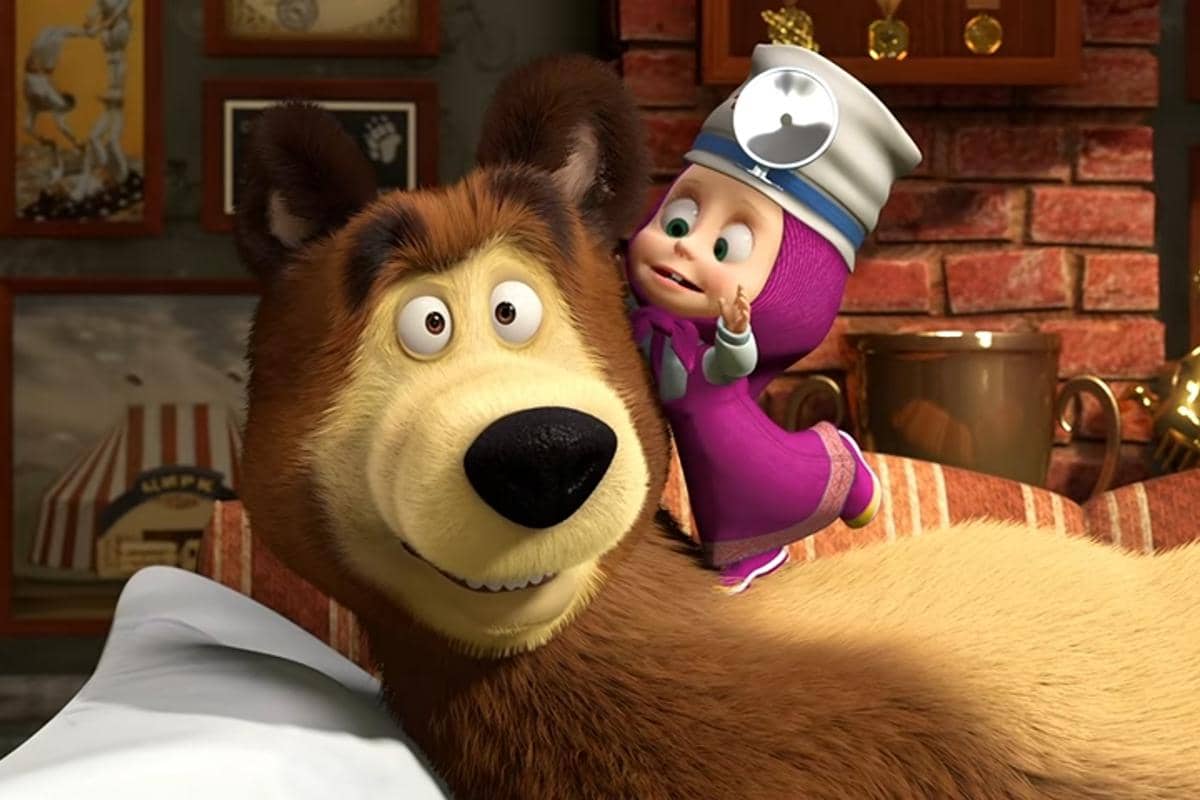 4 Cara Bear Terbebas dari Gangguan Masha di Masha and The Bear