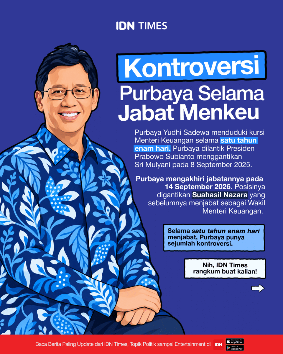 Infografis Kontroversi Purbaya Selama Jabat Menkeu.