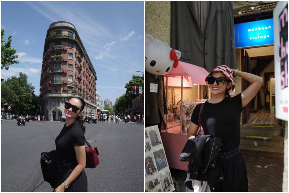 Ririn Ekawati Jalan-jalan di Kota Shanghai, Nongkrong di Kafe Estetik!