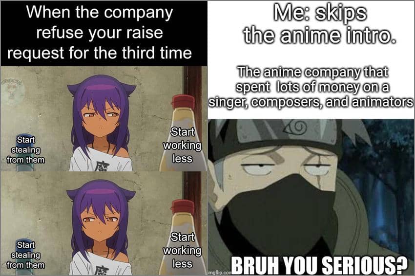 8 Meme Anime tentang Perusahaan, Banyak yang Bikin Geleng-geleng
